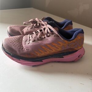 Hoka Women's Athletic Shoes in Pink and Orange